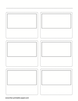 Storyboard Printable – Blank Storyboard Sample