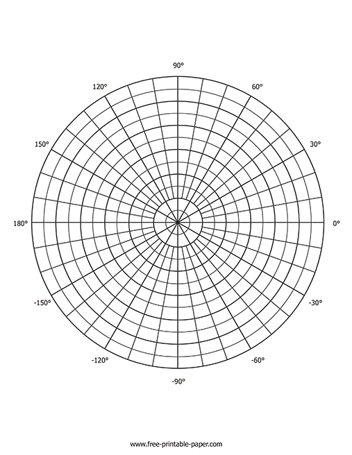 Printable Polar Graph Paper