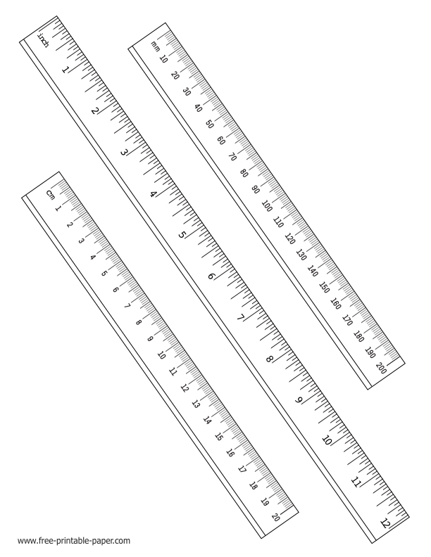 Printable Paper Ruler Customize And Print
