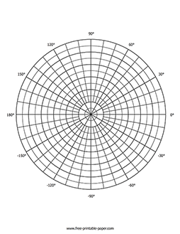 Polar Graph Paper Cost-free Printable Paper photograph relating to Printable Polar Graph Paper known as Polar Graph Paper No cost Printable Paper