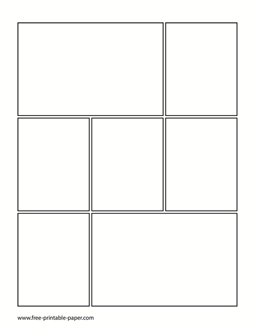Printable Comic Book Page – Comic Book Template