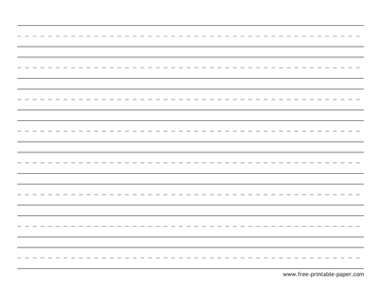 Free Printable Handwriting Paper