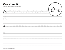 Cursive A