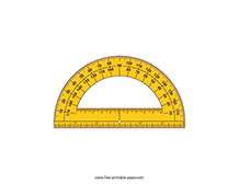 protractor angle measuring tool free printable paper